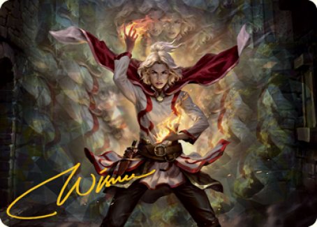 Delina, Wild Mage Art Card (Gold-Stamped Signature) [Dungeons & Dragons: Adventures in the Forgotten Realms Art Series] | Good Games North