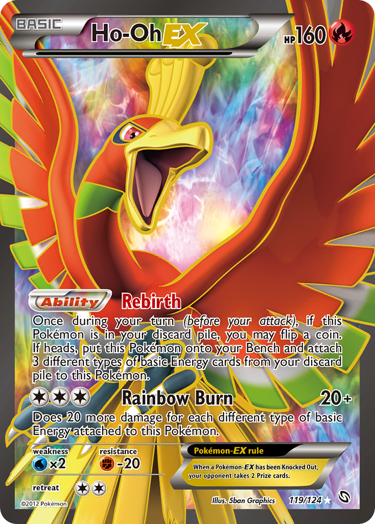 Ho-Oh EX (119/124) [Black & White: Dragons Exalted] | Good Games North