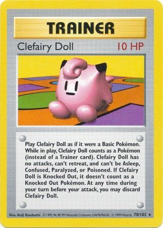 Clefairy Doll (70/102) [Base Set Shadowless Unlimited] | Good Games North