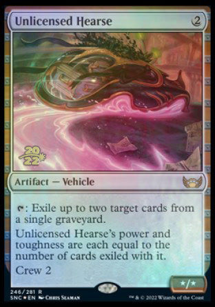 Unlicensed Hearse [Streets of New Capenna Prerelease Promos] | Good Games North