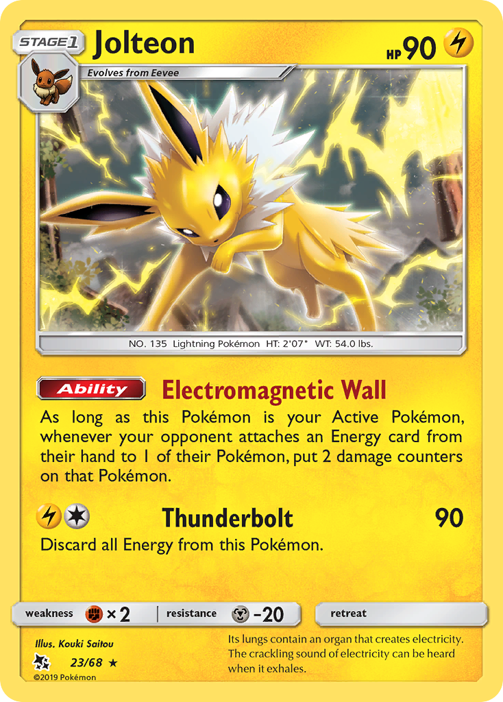 Jolteon (23/68) [Sun & Moon: Hidden Fates] | Good Games North