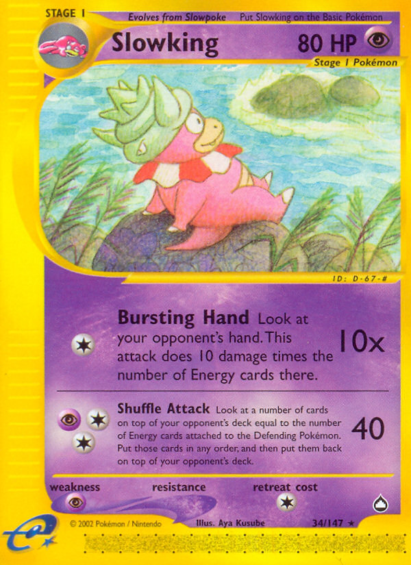 Slowking (34/147) [Aquapolis] | Good Games North