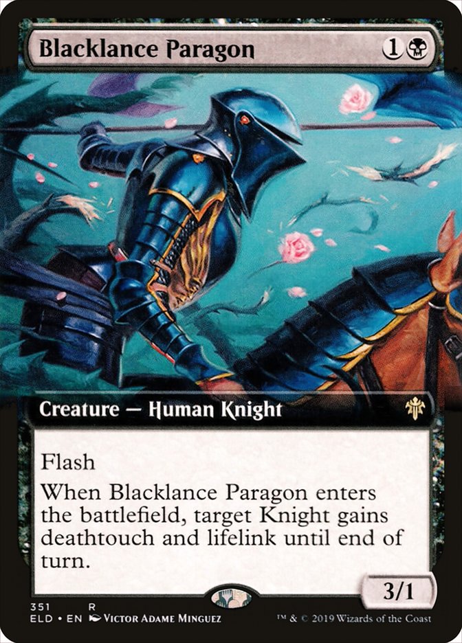 Blacklance Paragon (Extended Art) [Throne of Eldraine] | Good Games North