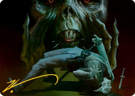 Power Word Kill Art Card (Gold-Stamped Signature) [Dungeons & Dragons: Adventures in the Forgotten Realms Art Series] | Good Games North