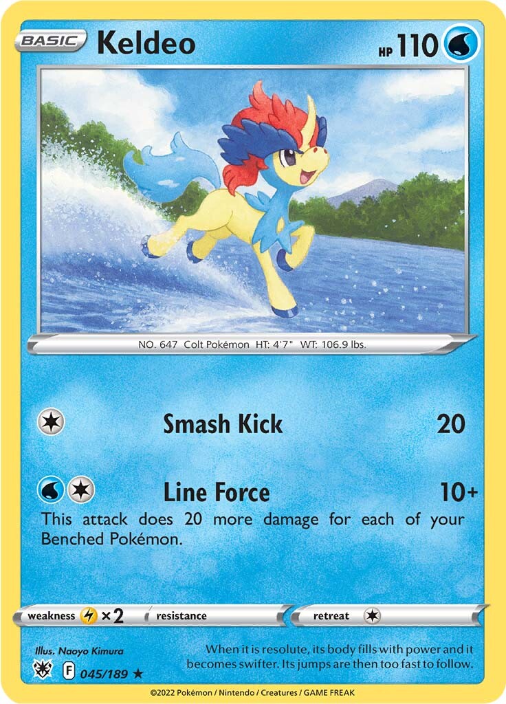 Keldeo (045/189) [Sword & Shield: Astral Radiance] | Good Games North