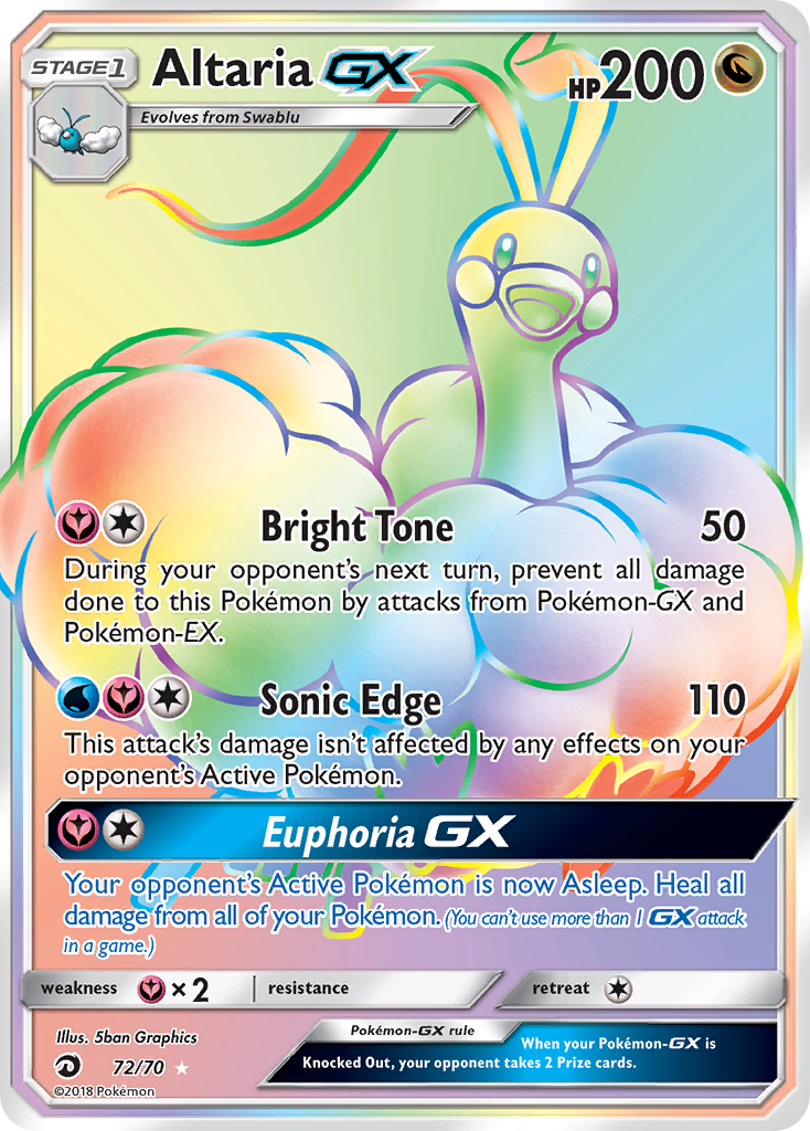 Altaria GX (72/70) [Sun & Moon: Dragon Majesty] | Good Games North