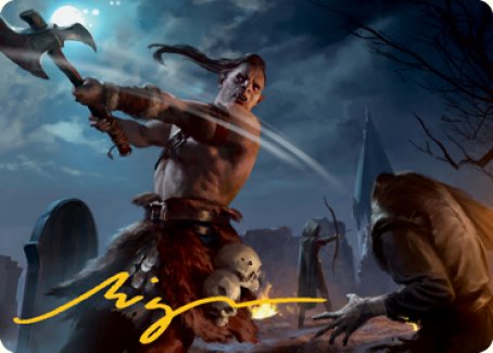 Critical Hit Art Card (Gold-Stamped Signature) [Dungeons & Dragons: Adventures in the Forgotten Realms Art Series] | Good Games North