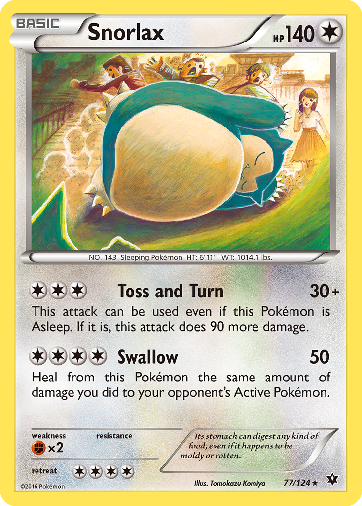 Snorlax (77/124) [XY: Fates Collide] | Good Games North