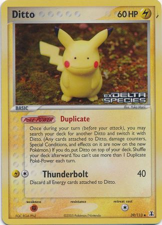 Ditto (39/113) (Stamped) [EX: Delta Species] | Good Games North