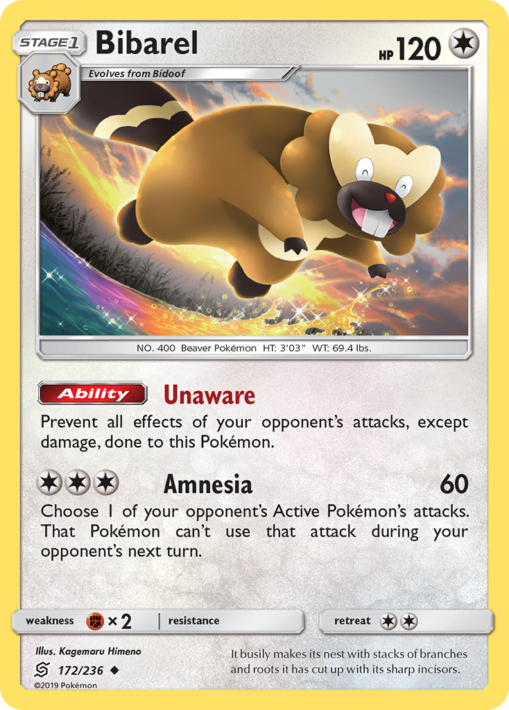 Bibarel (172/236) [Sun & Moon: Unified Minds] | Good Games North