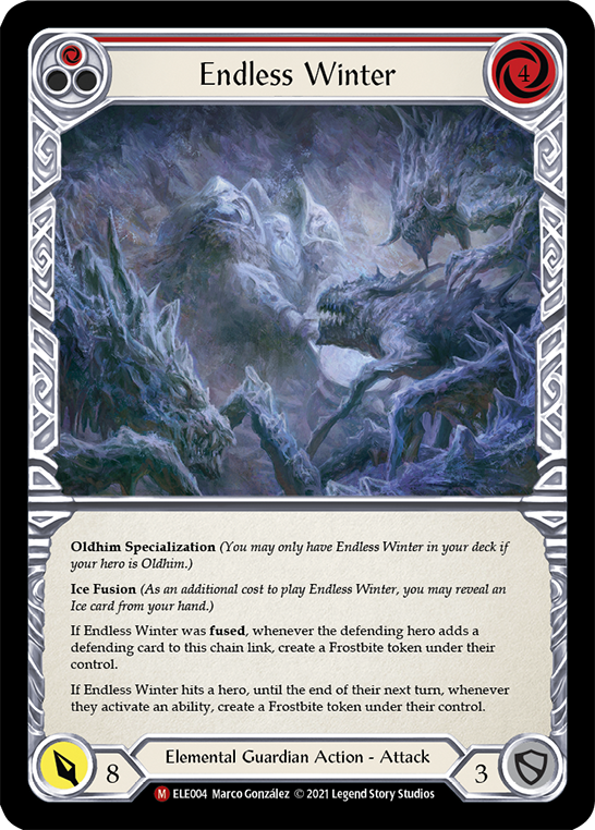 Endless Winter [ELE004] (Tales of Aria)  1st Edition Rainbow Foil | Good Games North
