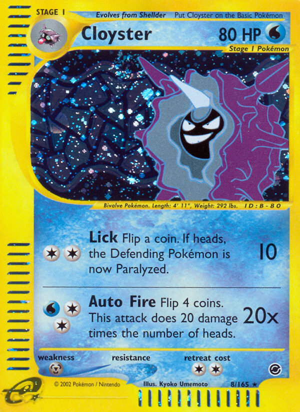 Cloyster (8/165) [Expedition: Base Set] | Good Games North