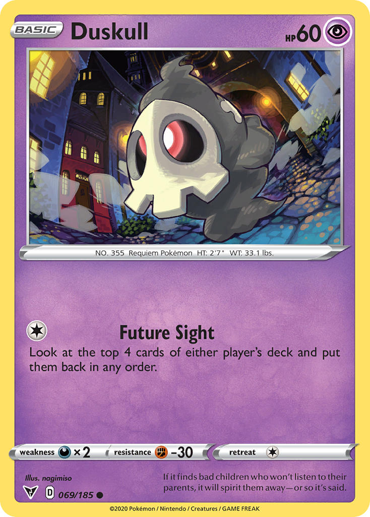 Duskull (069/185) [Sword & Shield: Vivid Voltage] | Good Games North