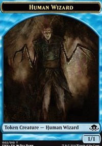 Human Wizard Token [Eldritch Moon Tokens] | Good Games North