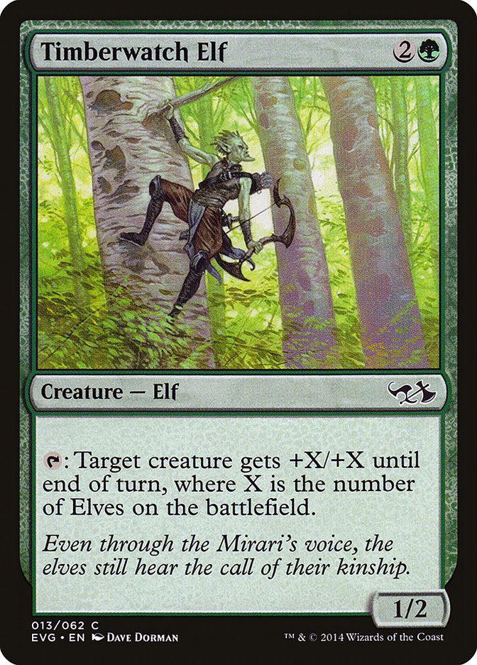 Timberwatch Elf (Elves vs. Goblins) [Duel Decks Anthology] | Good Games North