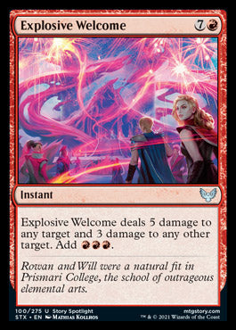 Explosive Welcome [Strixhaven: School of Mages] | Good Games North