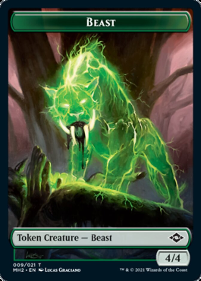 Beast Token // Clue Token (15) [Modern Horizons 2 Tokens] | Good Games North