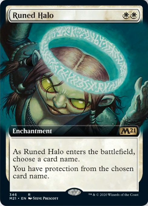 Runed Halo (Extended Art) [Core Set 2021] | Good Games North