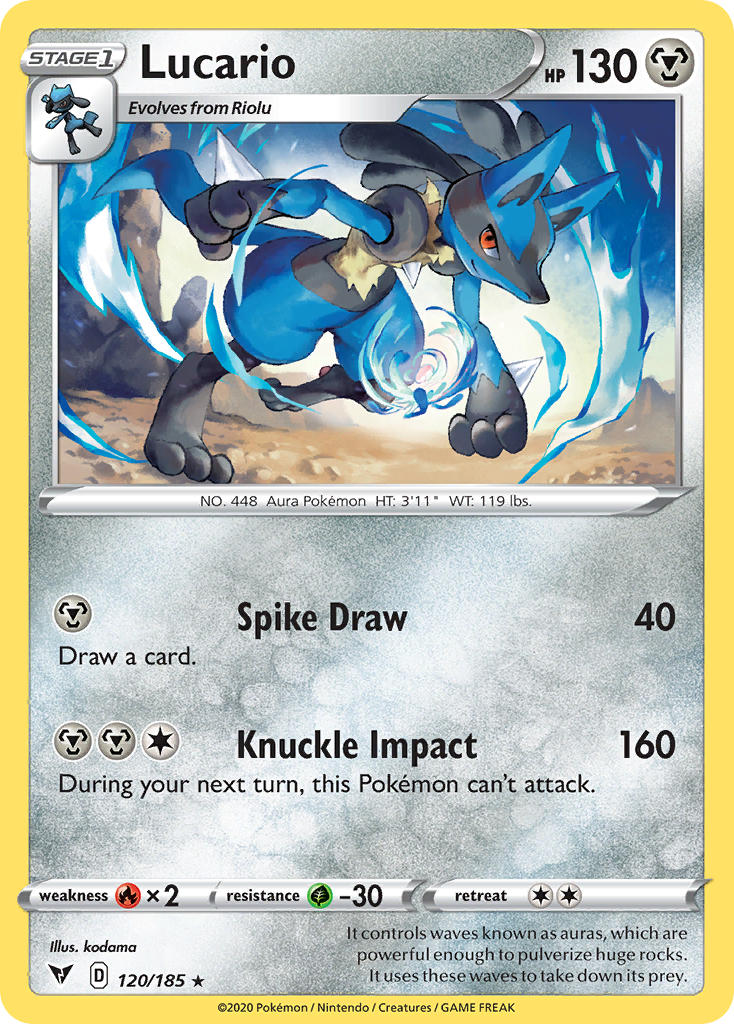 Lucario (120/185) [Sword & Shield: Vivid Voltage] | Good Games North