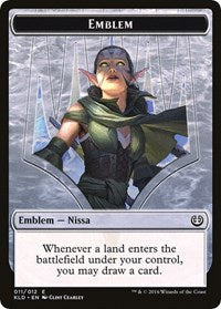 Emblem - Nissa, Vital Force [Kaladesh Tokens] | Good Games North