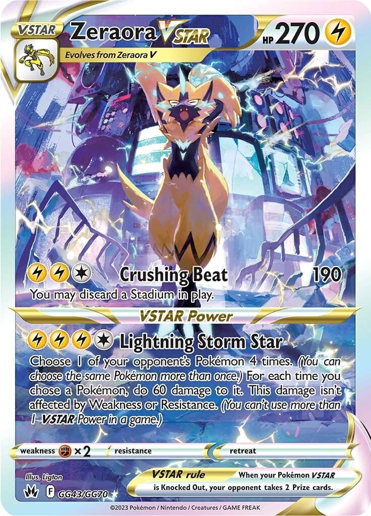 Zeraora VSTAR (GG43/GG70) [Sword & Shield: Crown Zenith] | Good Games North