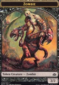 Zombie // Hellion Double-sided Token [Planechase Anthology Tokens] | Good Games North
