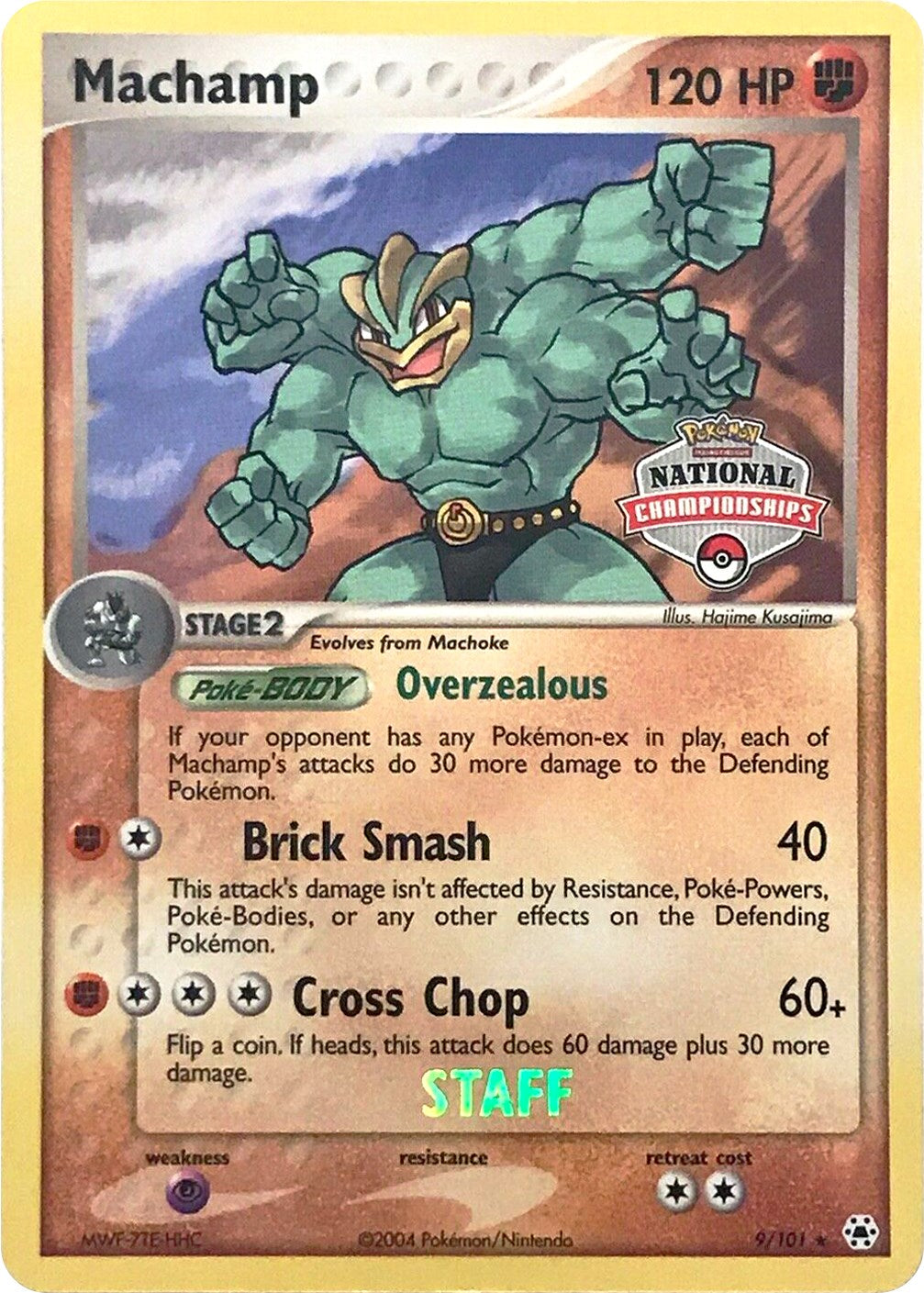 Machamp (9/101) (National Championships Promo) (Staff) [EX: Hidden Legends] | Good Games North