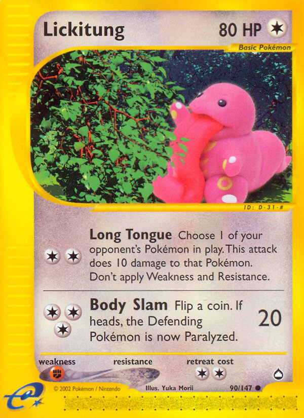 Lickitung (90/147) [Aquapolis] | Good Games North