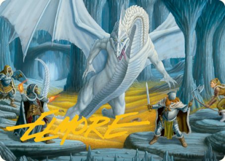 Cave of the Frost Dragon Art Card (Gold-Stamped Signature) [Dungeons & Dragons: Adventures in the Forgotten Realms Art Series] | Good Games North