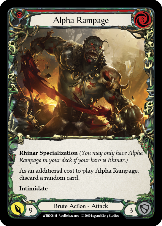 Alpha Rampage [WTR006-M] Alpha Print Normal | Good Games North