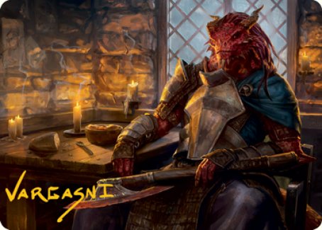 Jaded Sell-Sword Art Card (Gold-Stamped Signature) [Dungeons & Dragons: Adventures in the Forgotten Realms Art Series] | Good Games North