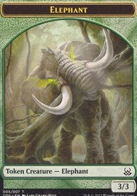 Elephant Token [Duel Decks: Mind vs. Might Tokens] | Good Games North