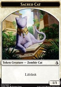 Sacred Cat Token [Amonkhet Tokens] | Good Games North