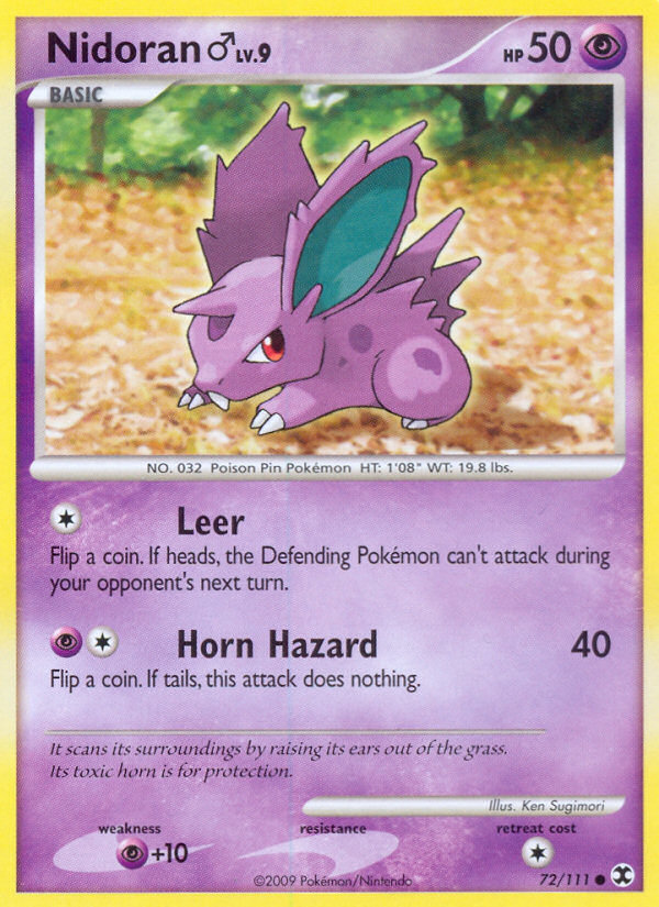 Nidoran (72/111) (Male) [Platinum: Rising Rivals] | Good Games North