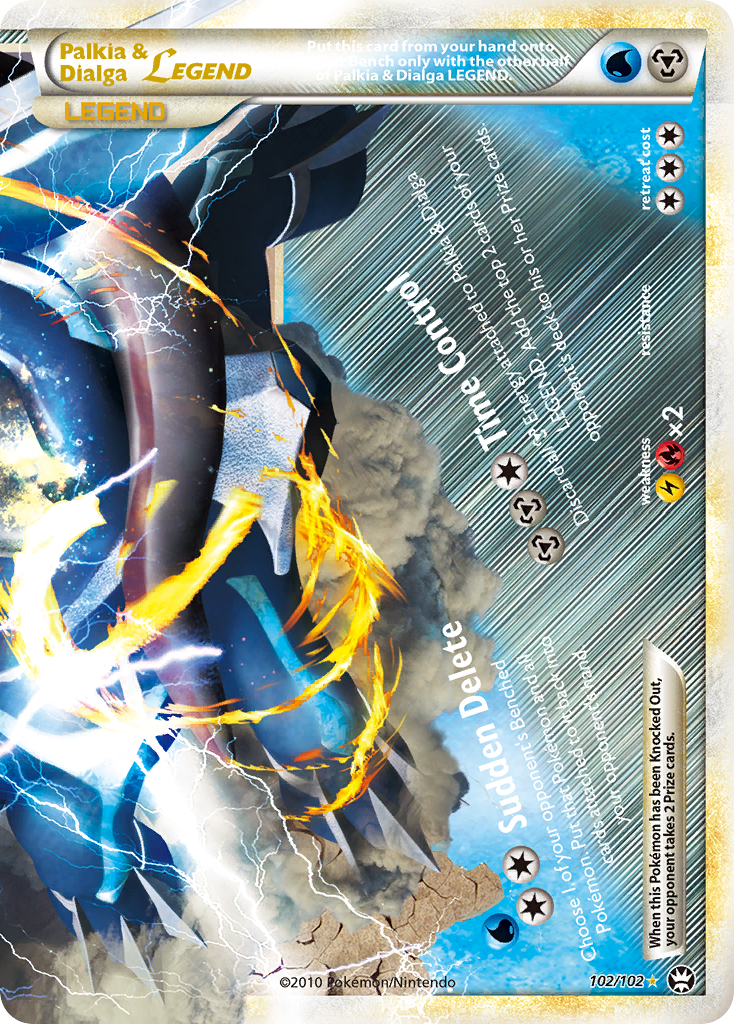 Palkia & Dialga LEGEND (102/102) [HeartGold & SoulSilver: Triumphant] | Good Games North