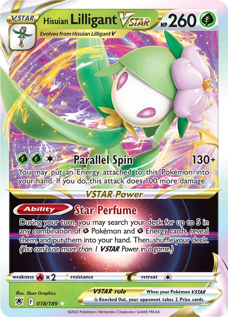Hisuian Lilligant VSTAR (018/189) [Sword & Shield: Astral Radiance] | Good Games North