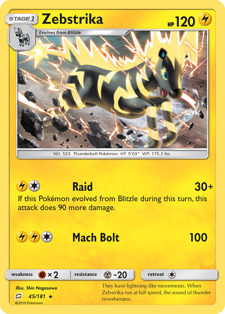 Zebstrika (45/181) [Sun & Moon: Team Up] | Good Games North