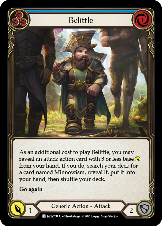 Belittle (Blue) [MON268-RF] 1st Edition Rainbow Foil | Good Games North