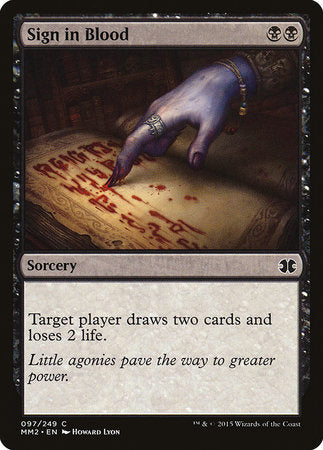 Sign in Blood [Modern Masters 2015] | Good Games North