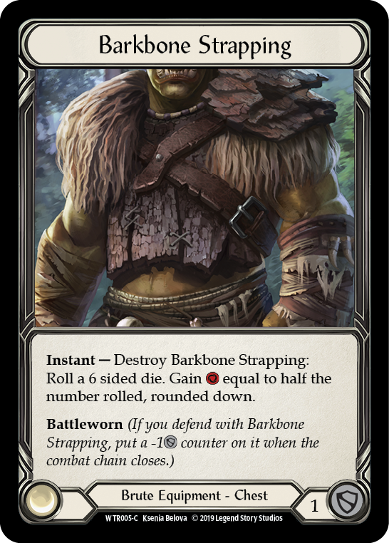 Barkbone Strapping [WTR005-C] Alpha Print Cold Foil | Good Games North