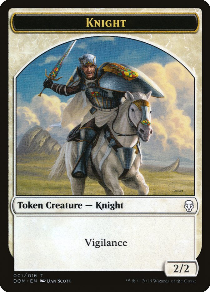 Knight (001/016) [Dominaria Tokens] | Good Games North