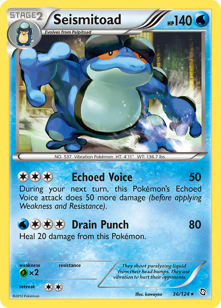 Seismitoad (36/124) [Black & White: Dragons Exalted] | Good Games North
