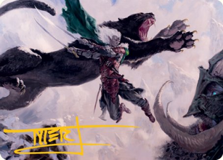 Drizzt Do'Urden Art Card (Gold-Stamped Signature) [Dungeons & Dragons: Adventures in the Forgotten Realms Art Series] | Good Games North