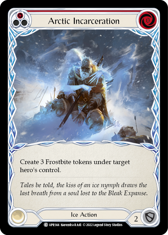 Arctic Incarceration (Red) [UPR144] (Uprising)  Rainbow Foil | Good Games North
