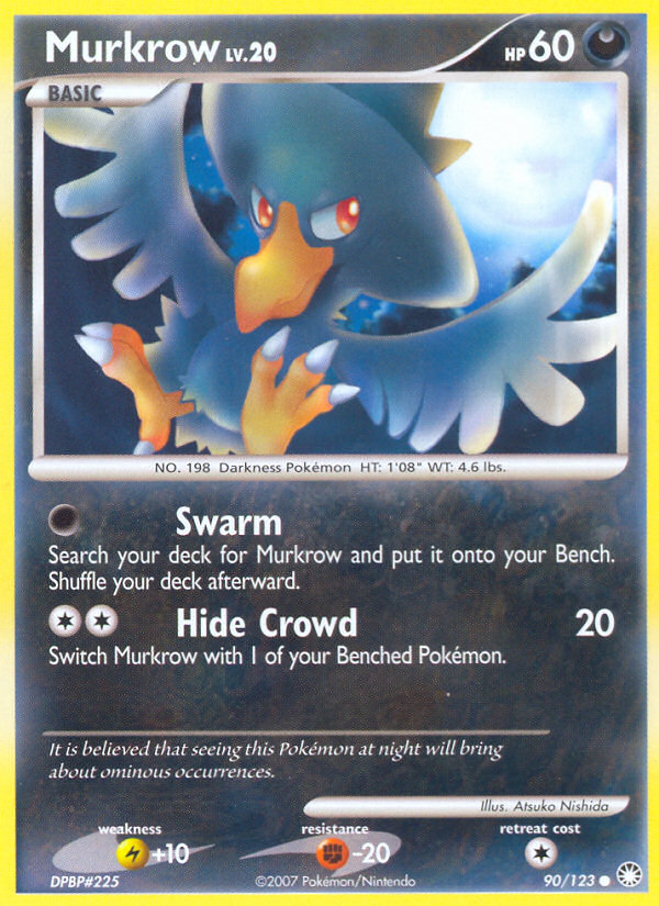 Murkrow (90/123) [Diamond & Pearl: Mysterious Treasures] | Good Games North