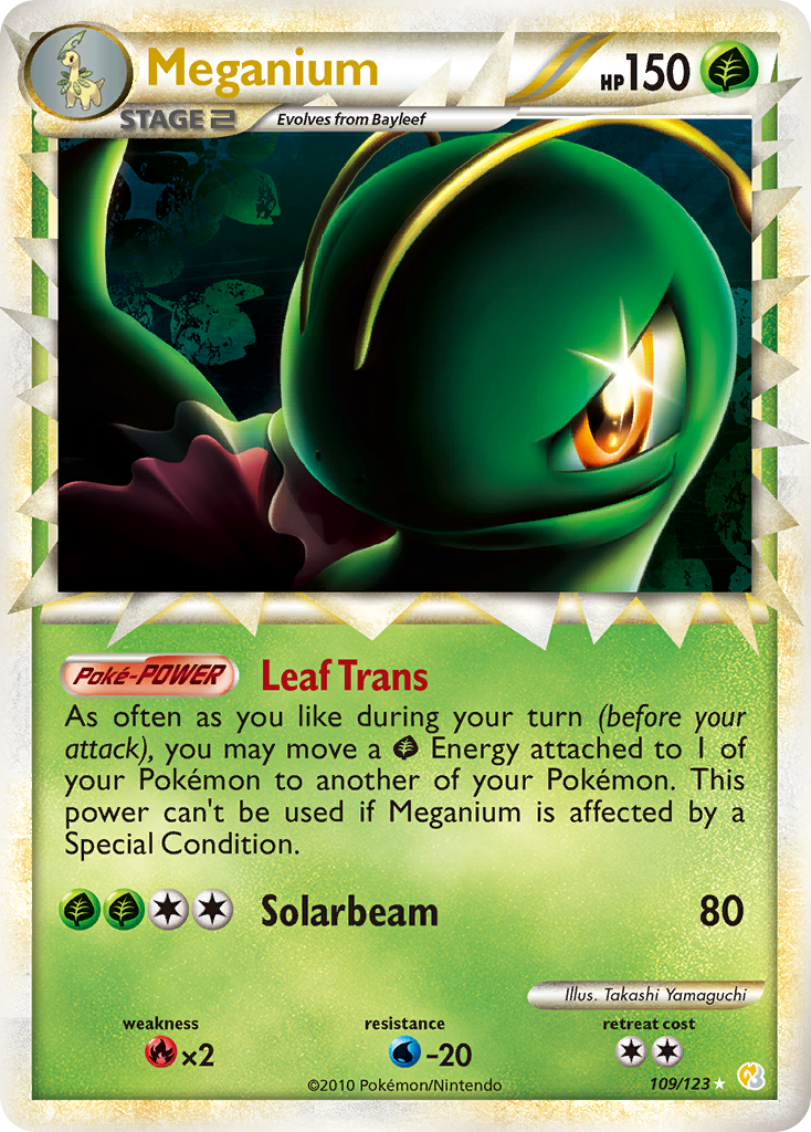 Meganium (109/123) [HeartGold & SoulSilver: Base Set] | Good Games North