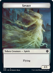 Bird // Spirit Double-Sided Token [Starter Commander Decks] | Good Games North