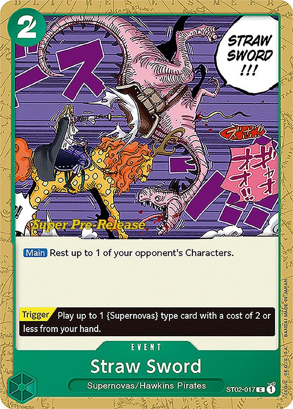 Straw Sword [Super Pre-Release Starter Deck: Worst Generation] | Good Games North