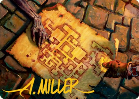Dungeon Map Art Card (Gold-Stamped Signature) [Dungeons & Dragons: Adventures in the Forgotten Realms Art Series] | Good Games North