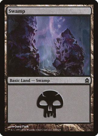 Swamp (308) [Commander 2011] | Good Games North